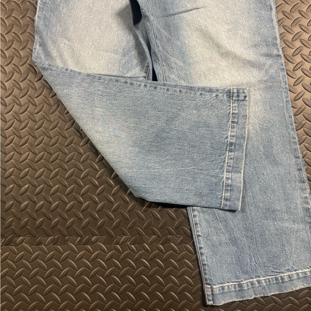 NWT Express Wide Leg High Rise Jeans Size 14S Stretch Denim - Picture 6 of 12